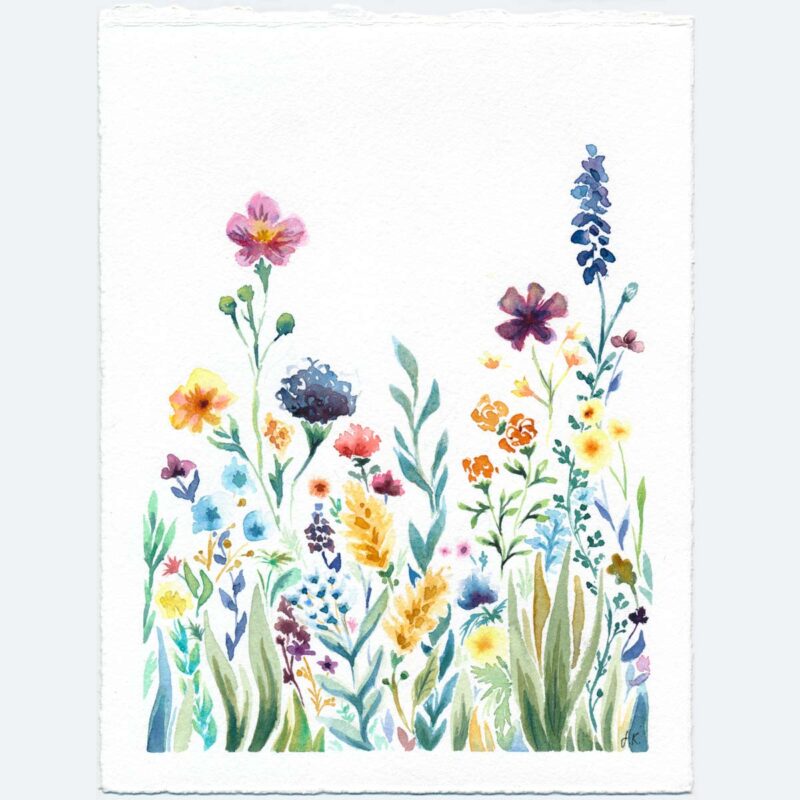 Field O' Flowers | Original | 20.3x15.5cm