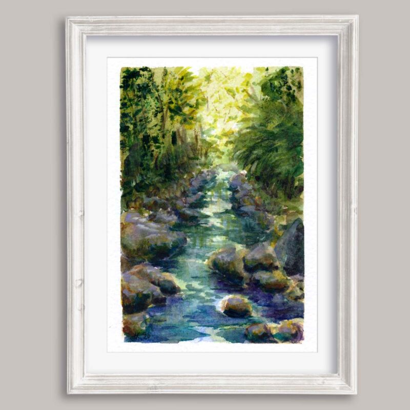 Forested Riverkin | Original | 15x10.4cm - Image 2