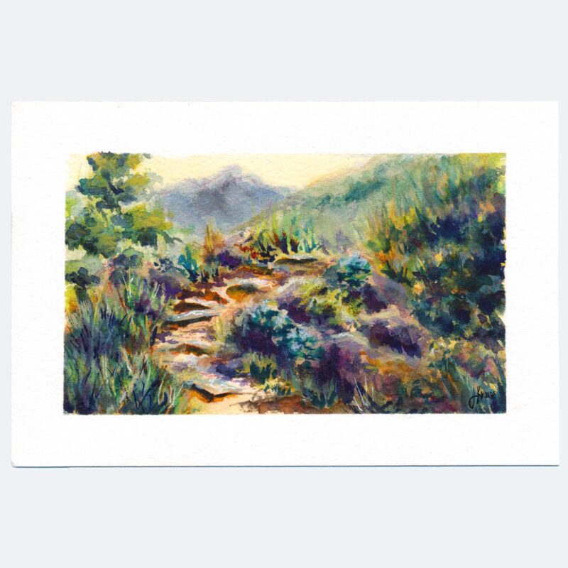 Stairway to Mountainous Heaven | Original | 10x15cm