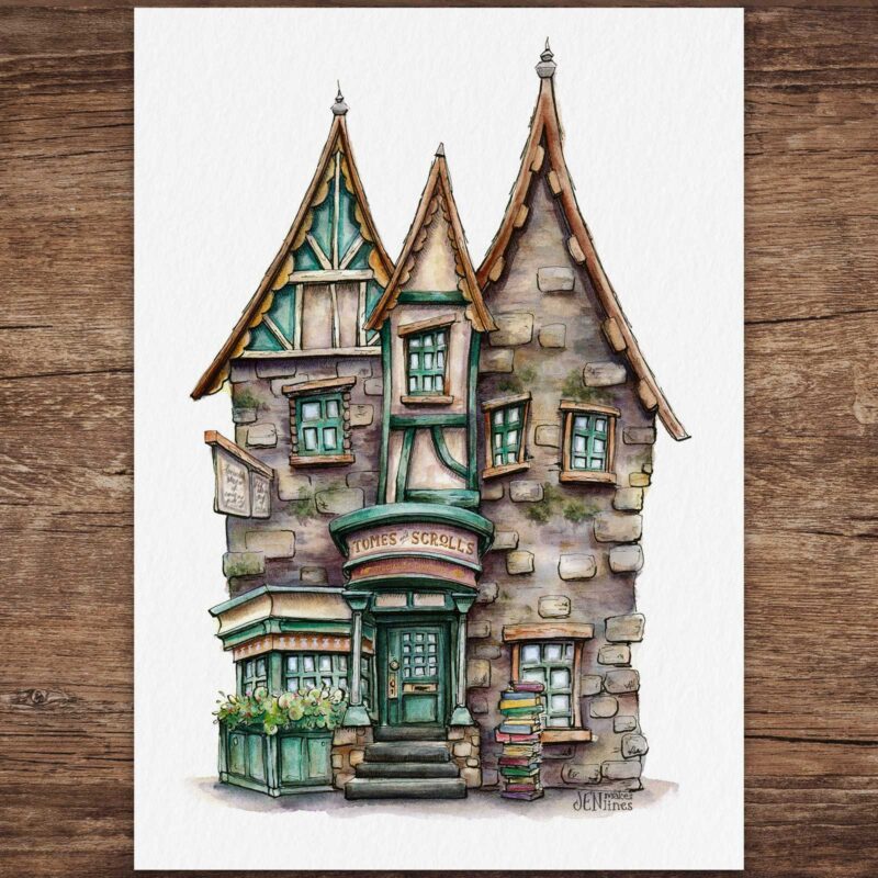 Tomes & Scrolls - Hogsmeade | Print