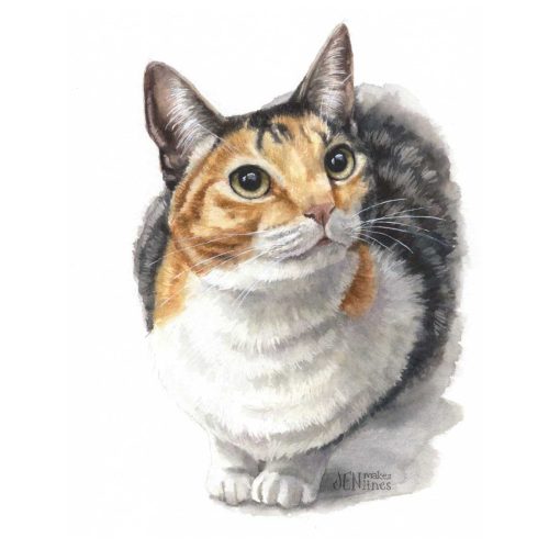 Angel-Cat-Watercolor-Pet-Portrait