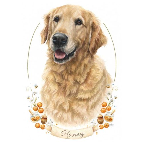 Honey-Golden-Retriever-Watercolor-Pet-Portrait